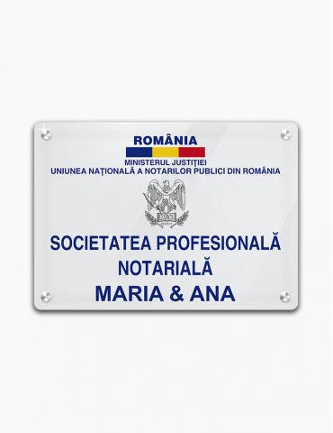 Placa display din acril cu distantieri 40x30